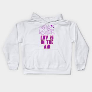 love is in the air cupid Kids Hoodie